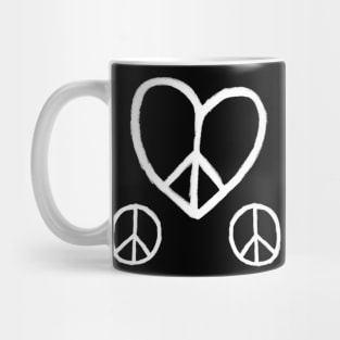 Heart Peace, Peace Love Symbols, Peace Sign Mug